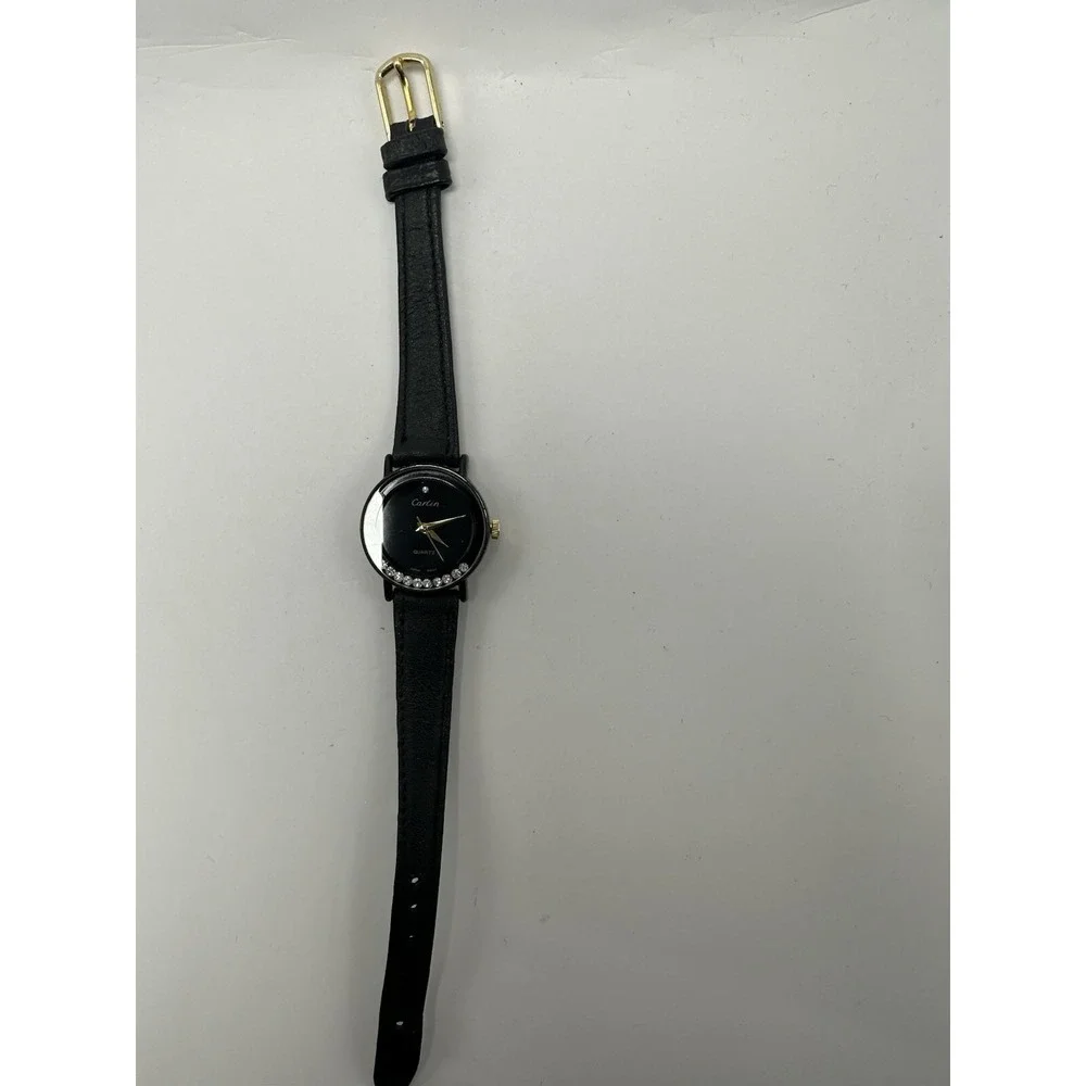 Carlin Ladies Watch New‎ Battery Floating Gems 23MM 6.5